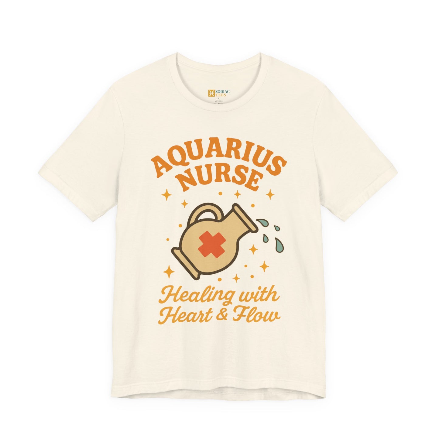 Aquarius Nurse Healing T-Shirt – Compassionate Zodiac Energy Tee