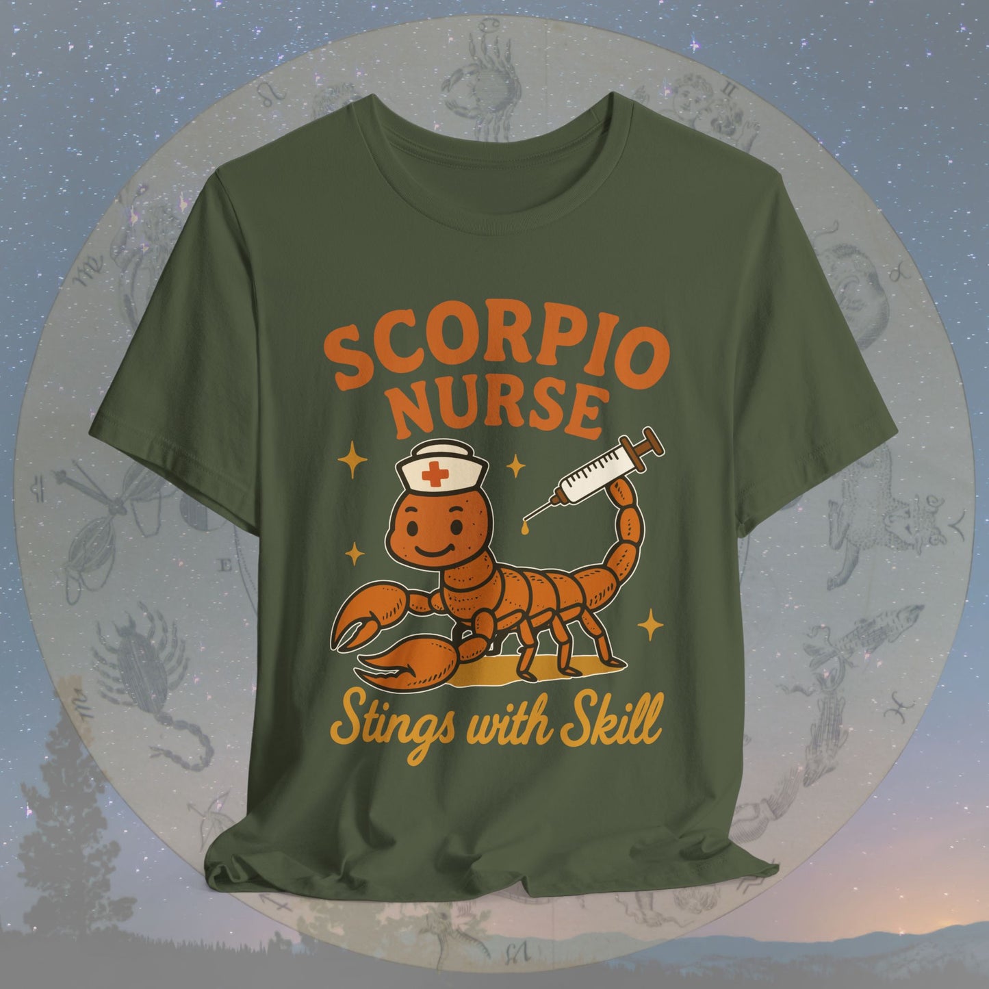 Stings with Skill Scorpio Nurse T-Shirt