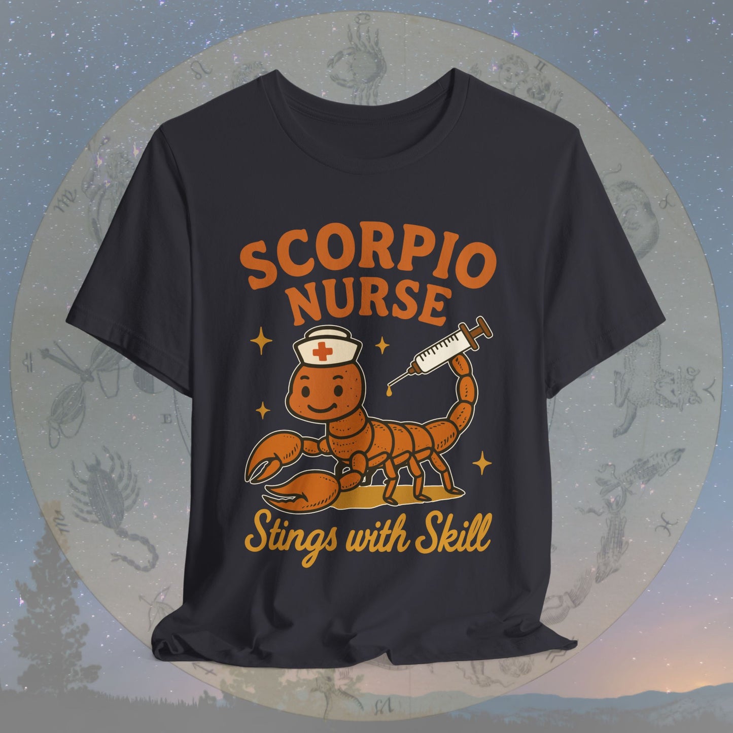 Stings with Skill Scorpio Nurse T-Shirt