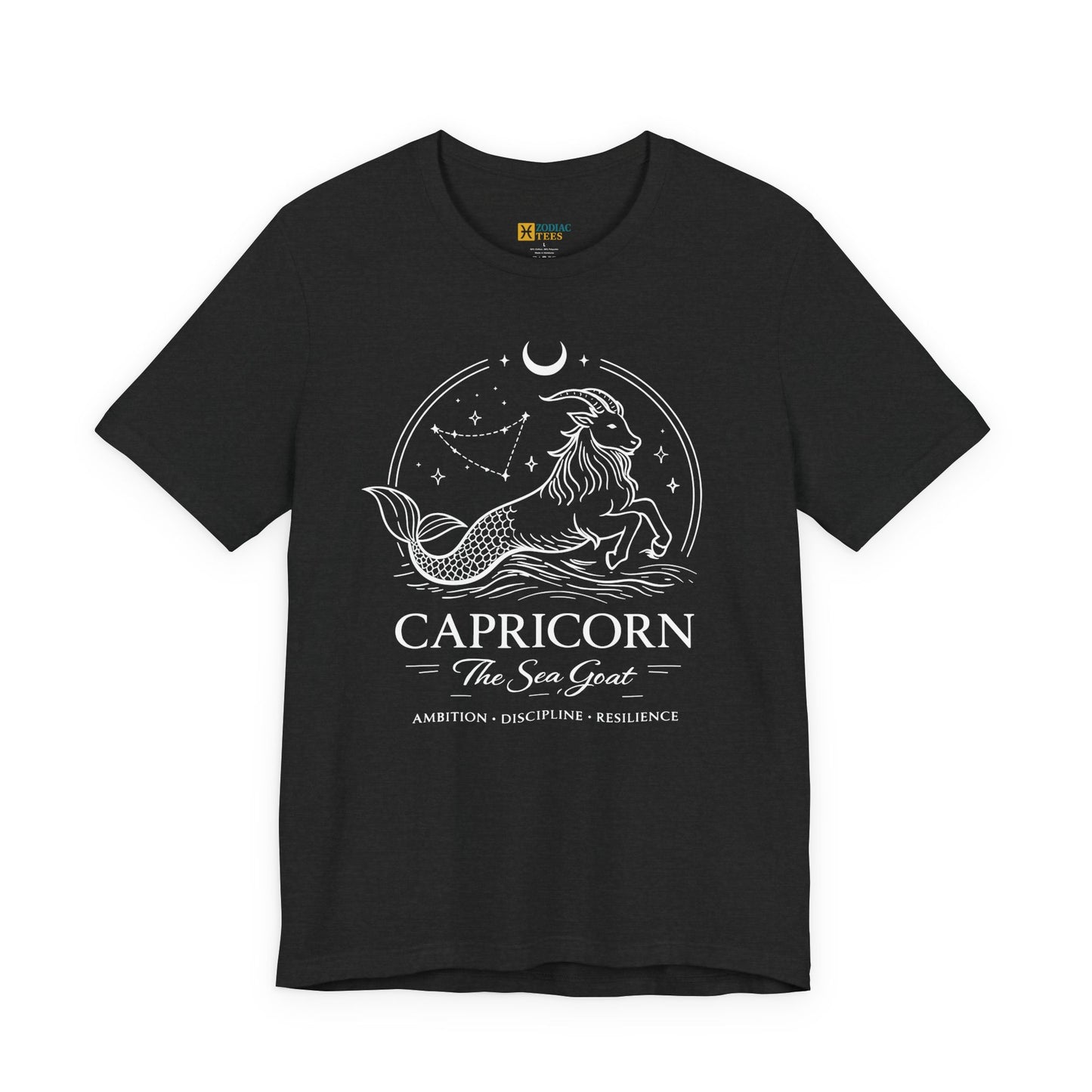 Capricorn Sea Goat T-Shirt – Elegant Astrology Zodiac Tee