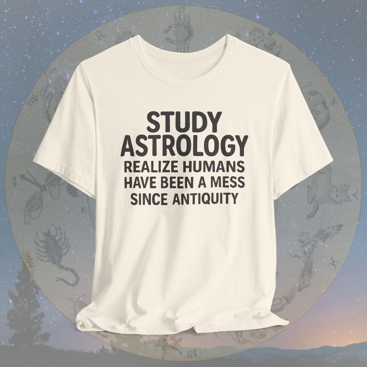 Funny Human Mess Astrology T-Shirt