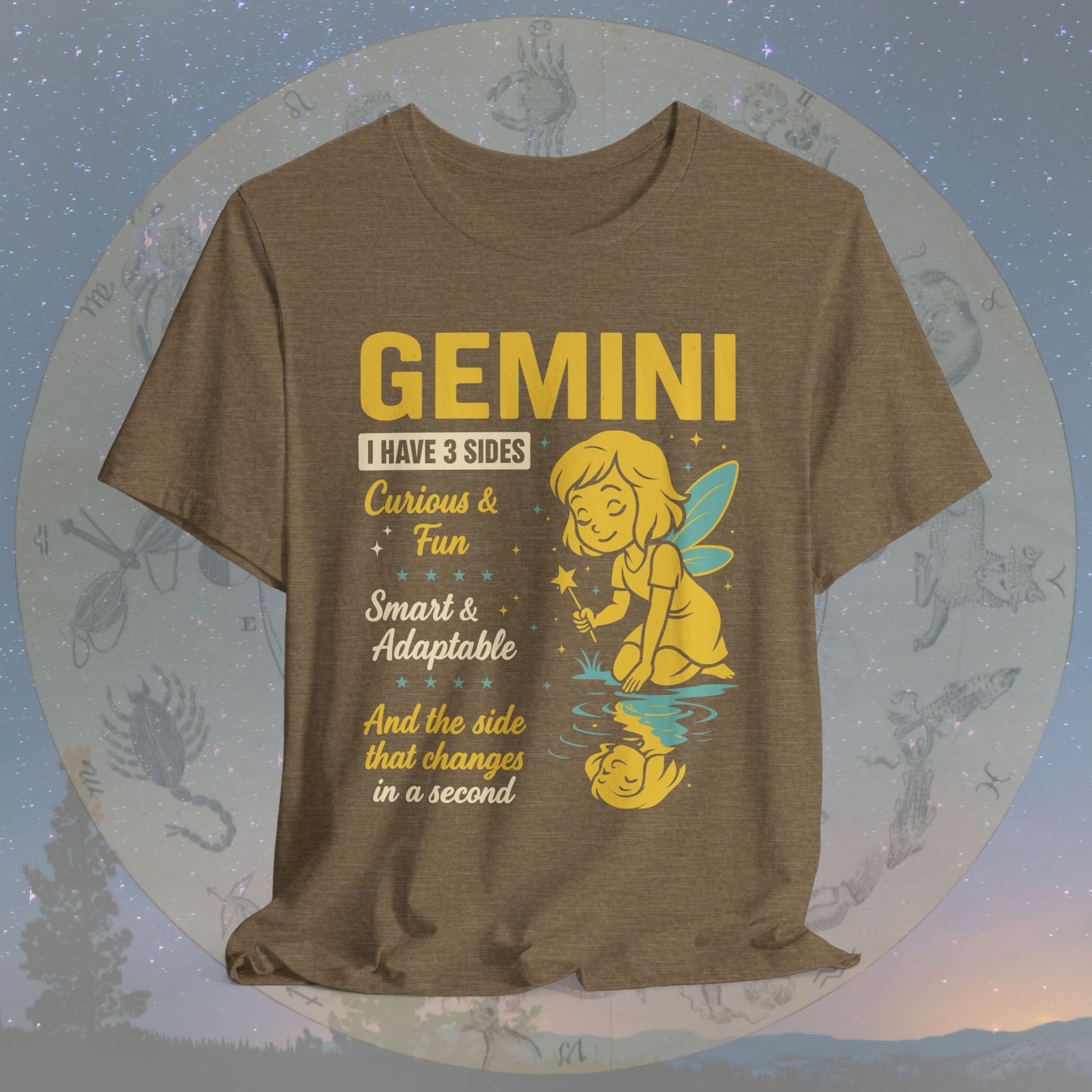I Have 3 Sides – Playful Spirit Gemini T-Shirt