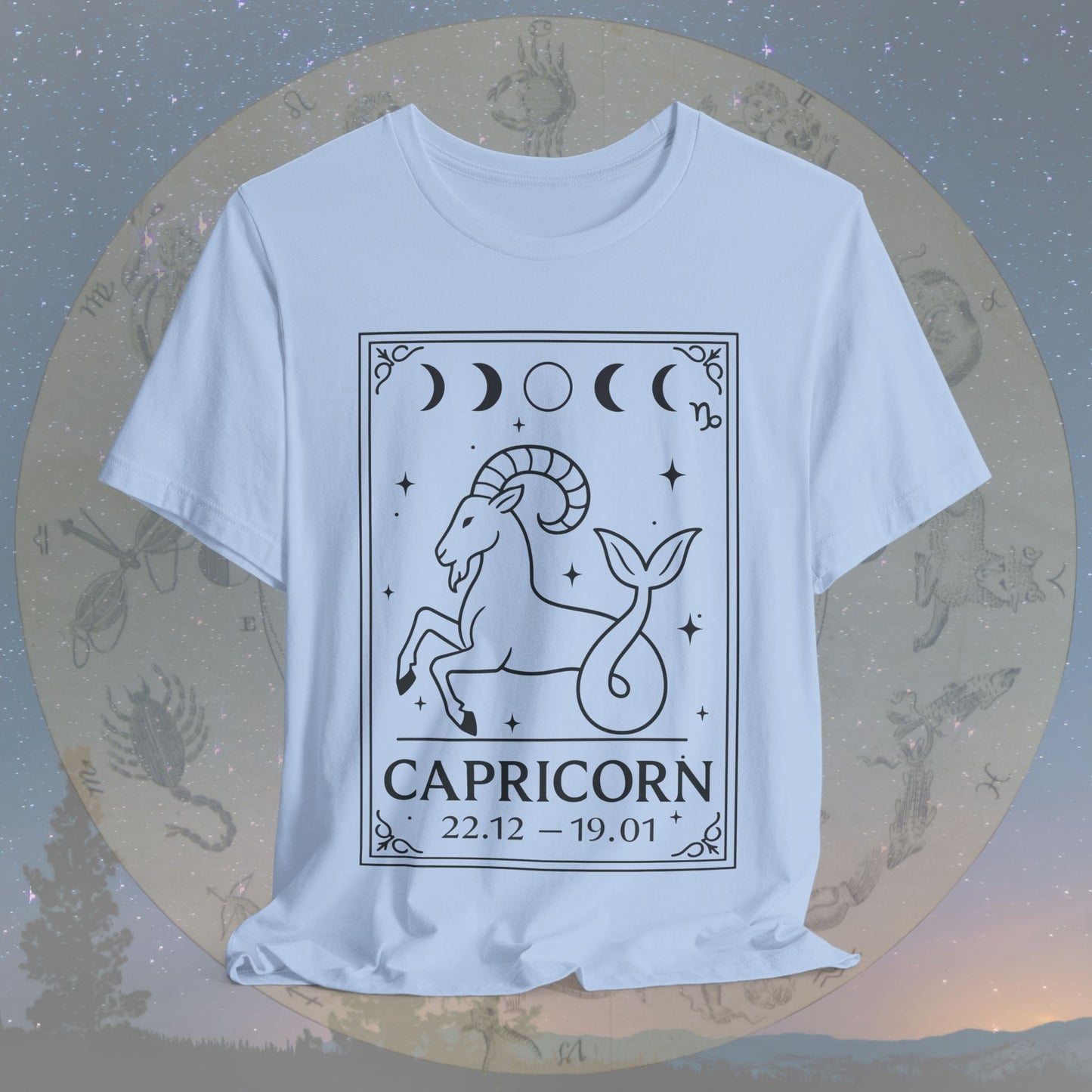 Minimalist Capricorn Zodiac T-Shirt