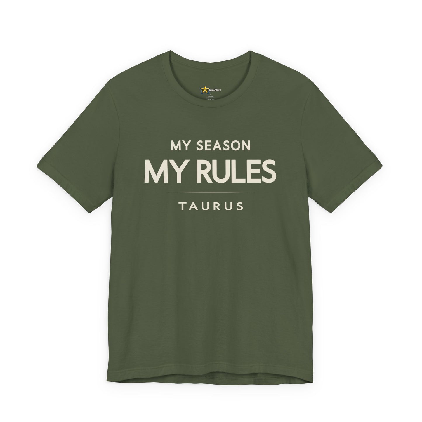Taurus Minimal Attitude T-Shirt – My Season My Rules Tee