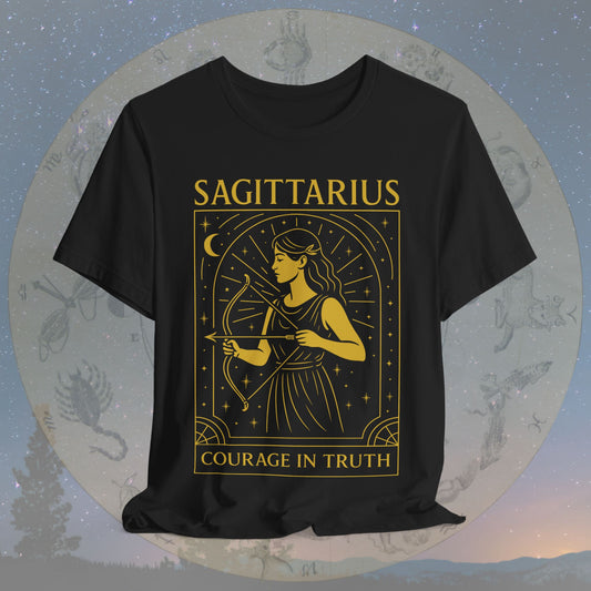 Bold Courage in Truth Sagittarius T-Shirt