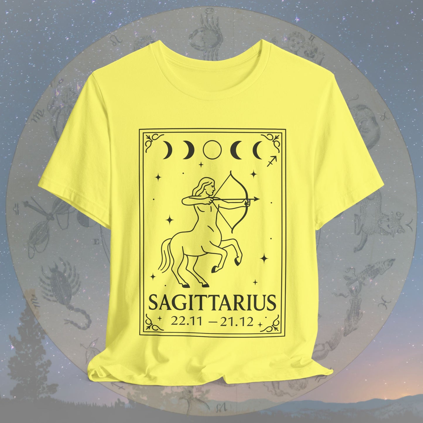 Minimalist Sagittarius Zodiac T-Shirt