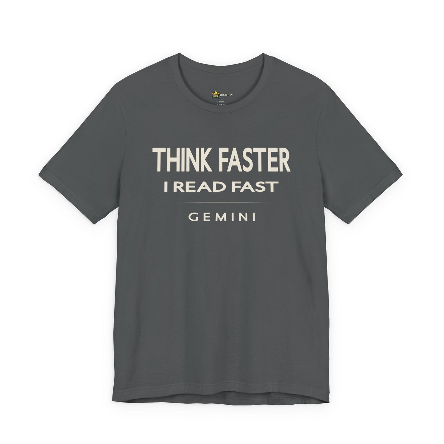 Gemini Think Faster I Read Fast T-Shirt