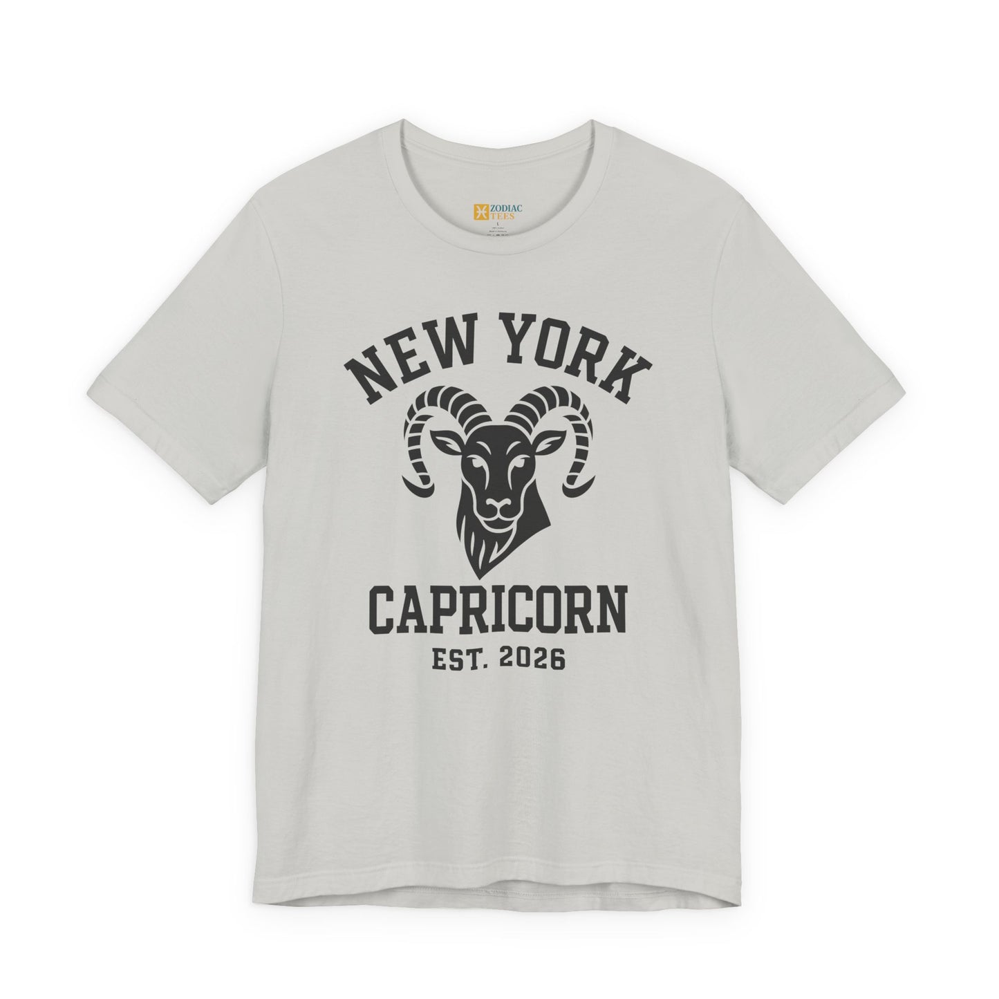 New York Capricorn T-Shirt – Minimal Vintage Zodiac Style (Est. 2026)