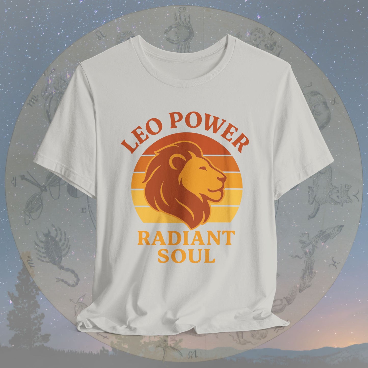 Retro Sunset Radiant Leo Power T-Shirt
