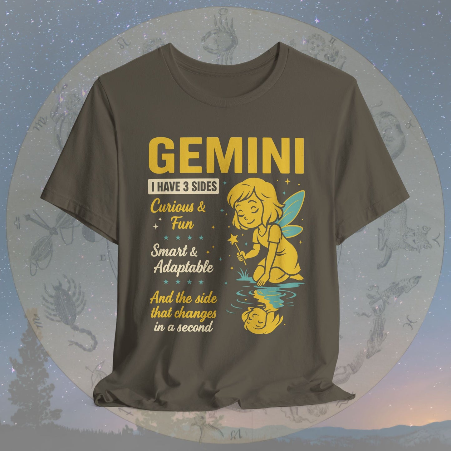 I Have 3 Sides – Playful Spirit Gemini T-Shirt