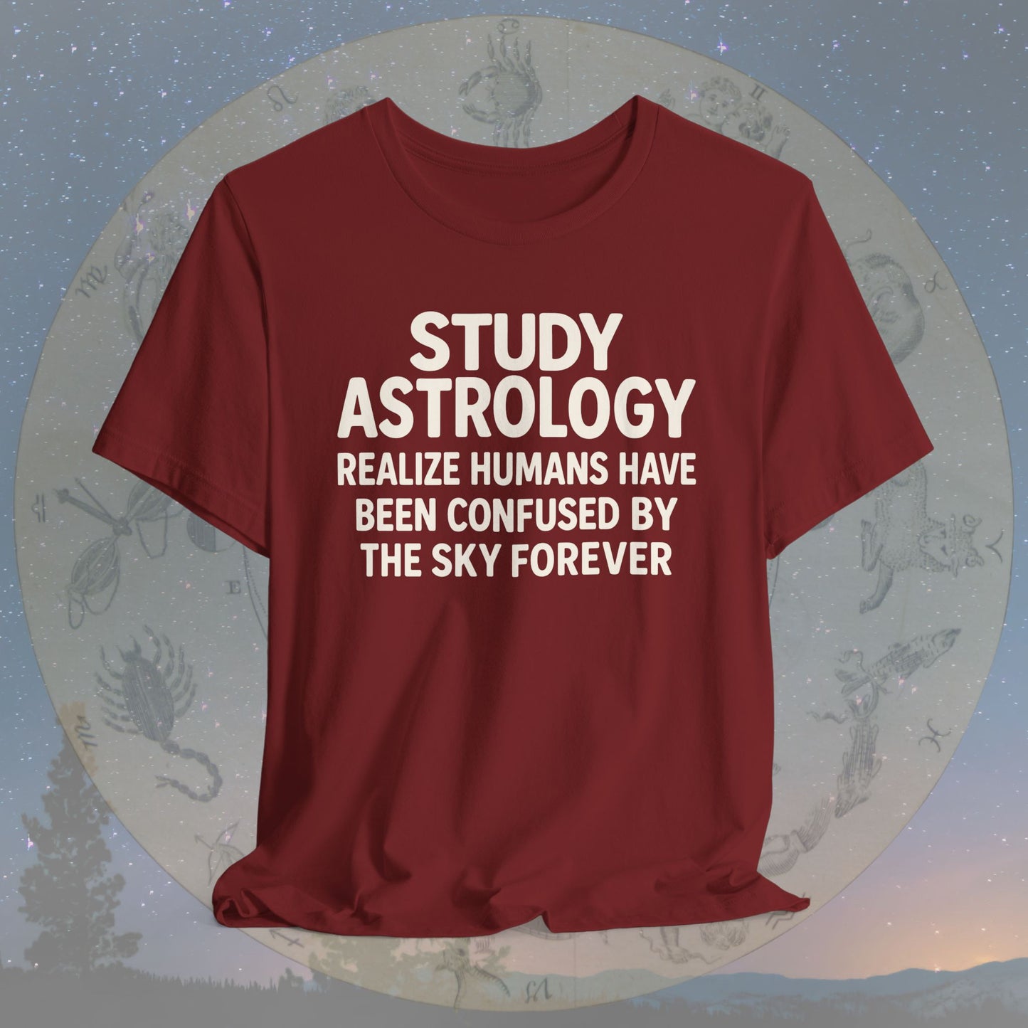 Study Astrology Confused by the Sky T-Shirt