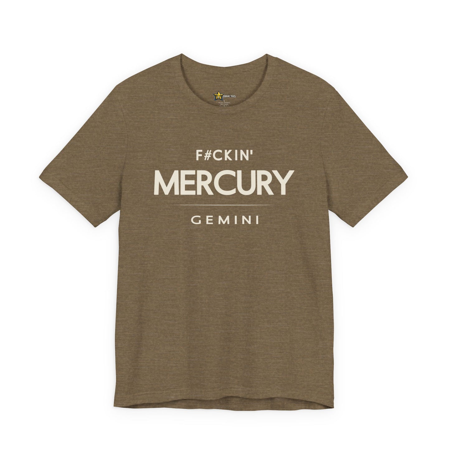 Gemini Bold Attitude T-Shirt – F#ckin’ Mercury Zodiac Tee