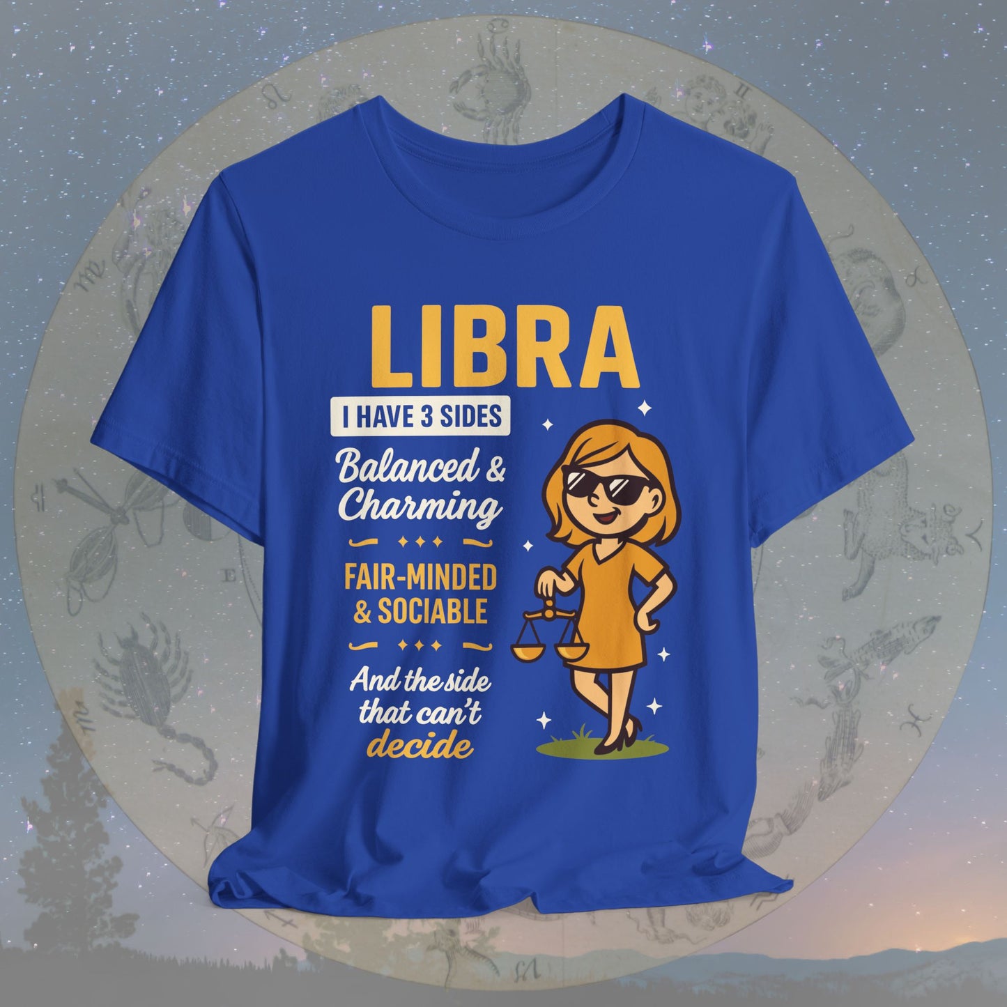 I Have 3 Sides – Charming Balance Libra T-Shirt