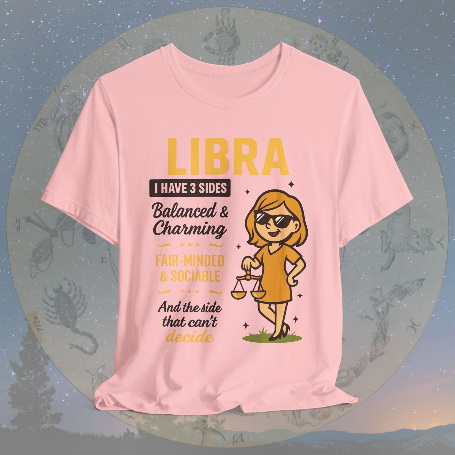 I Have 3 Sides – Charming Balance Libra T-Shirt