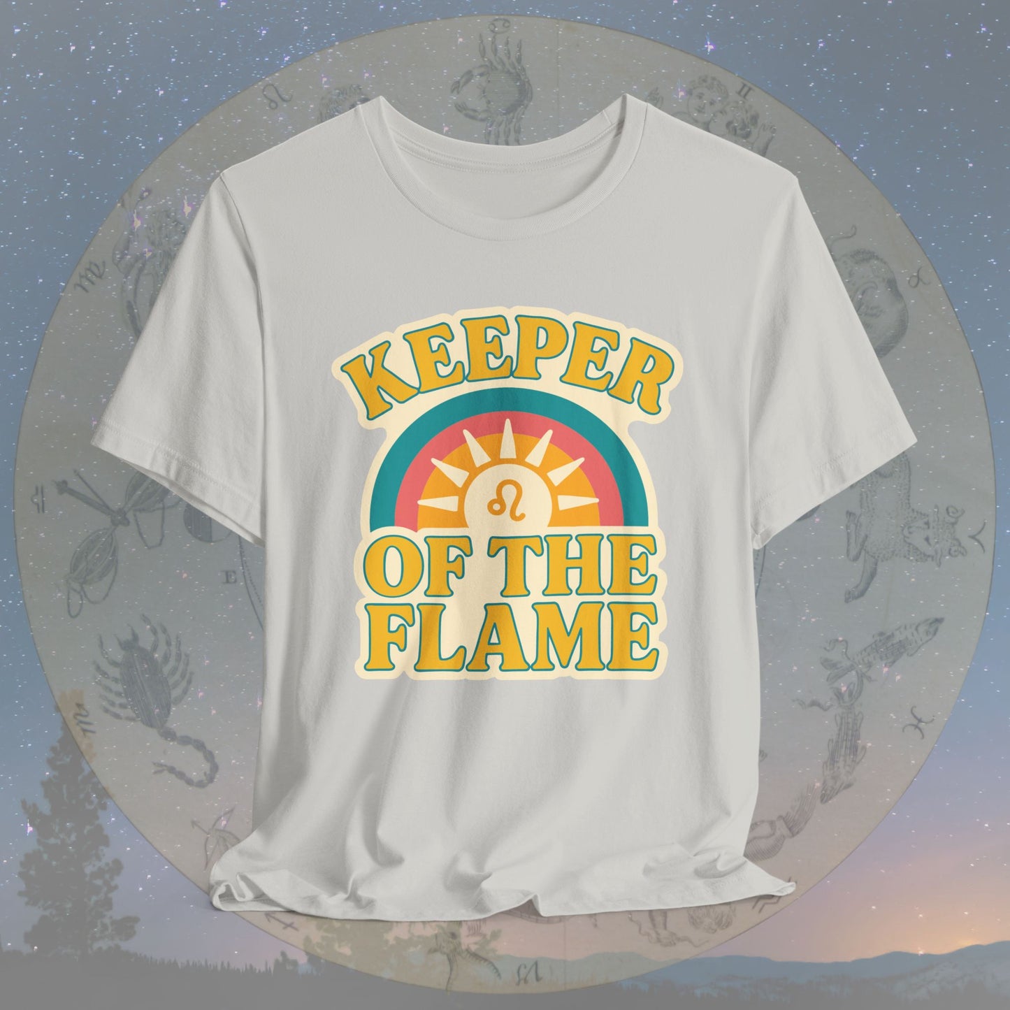 Keeper of the Flame – Zodiac Couple Leo T-Shirt