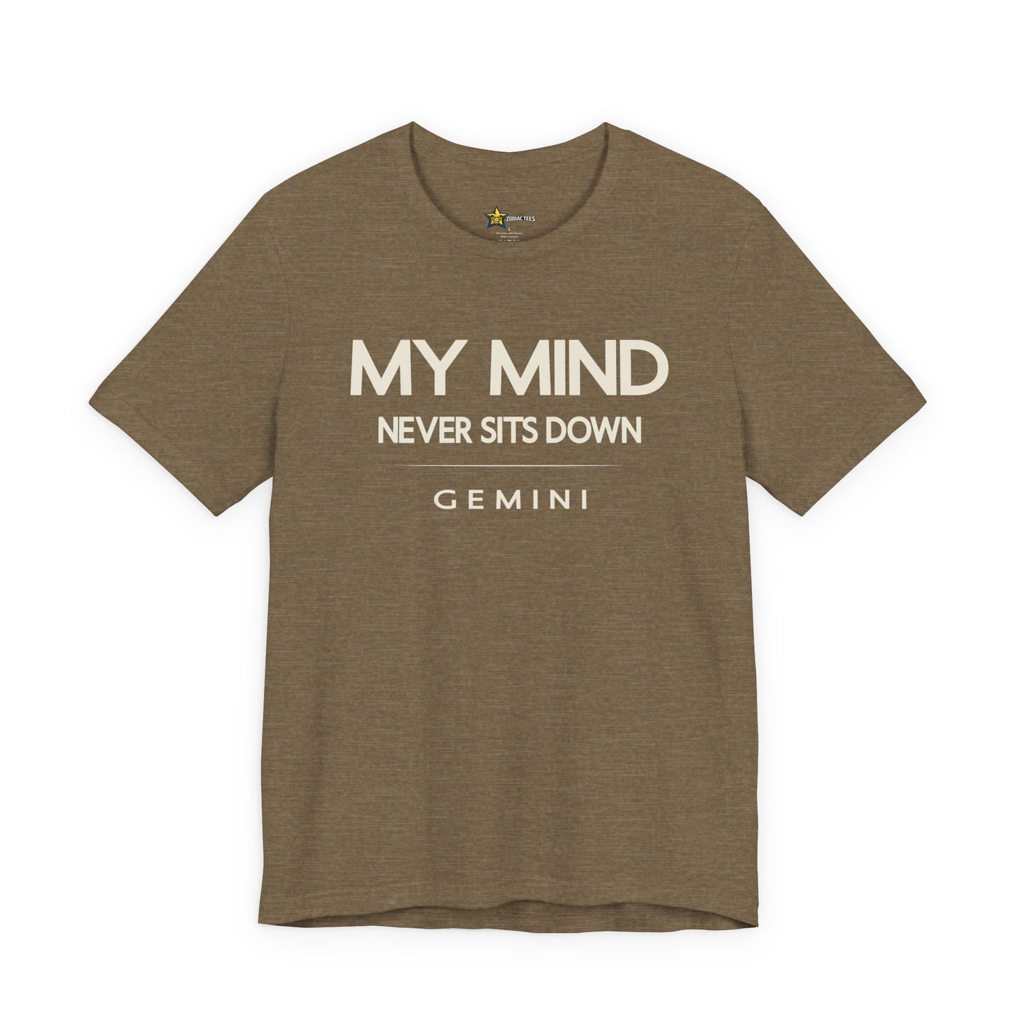 Gemini My Mind Never Sits Down T-Shirt