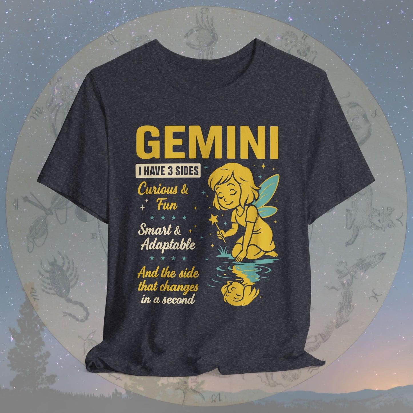 I Have 3 Sides – Playful Spirit Gemini T-Shirt