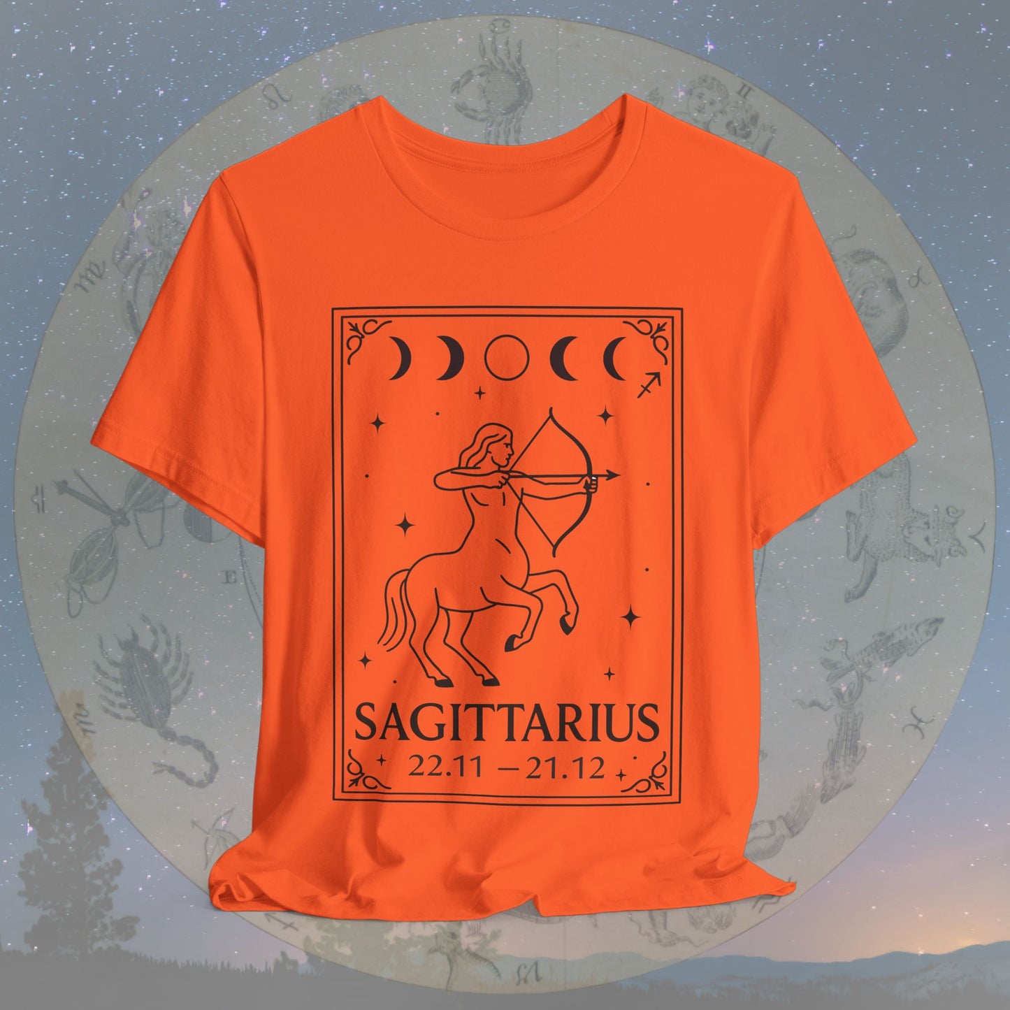 Minimalist Sagittarius Zodiac T-Shirt