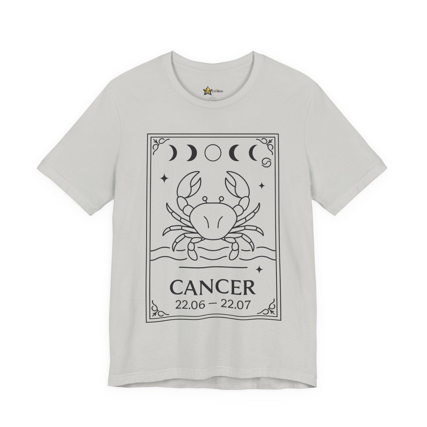 Cancer Minimal Zodiac T-Shirt – Lunar Crab Statement Tee