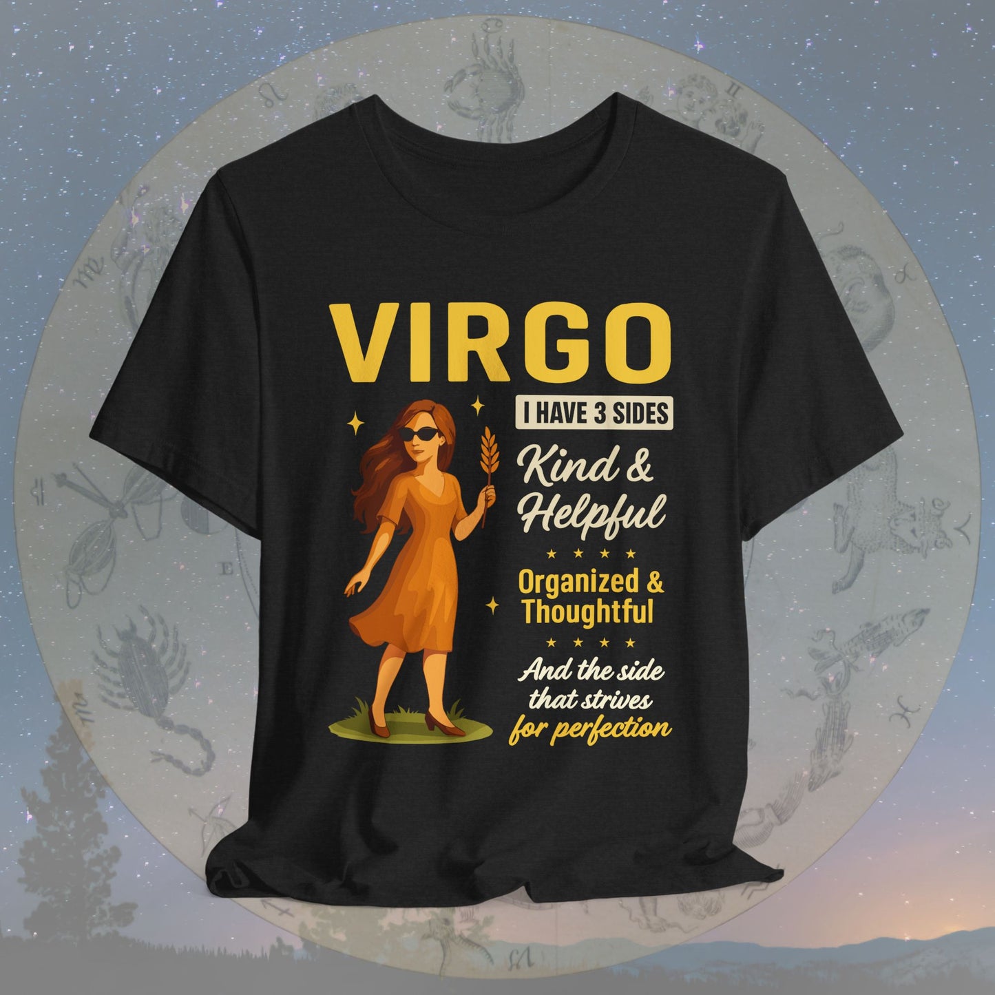 I Have 3 Sides – Perfection Seeker Virgo T-Shirt