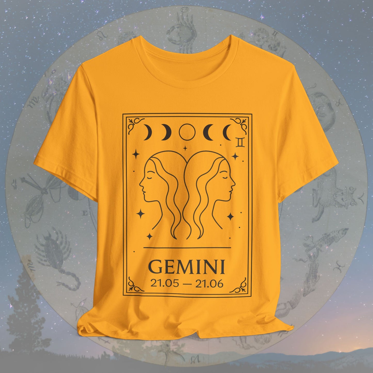 Minimalist Gemini Zodiac T-Shirt