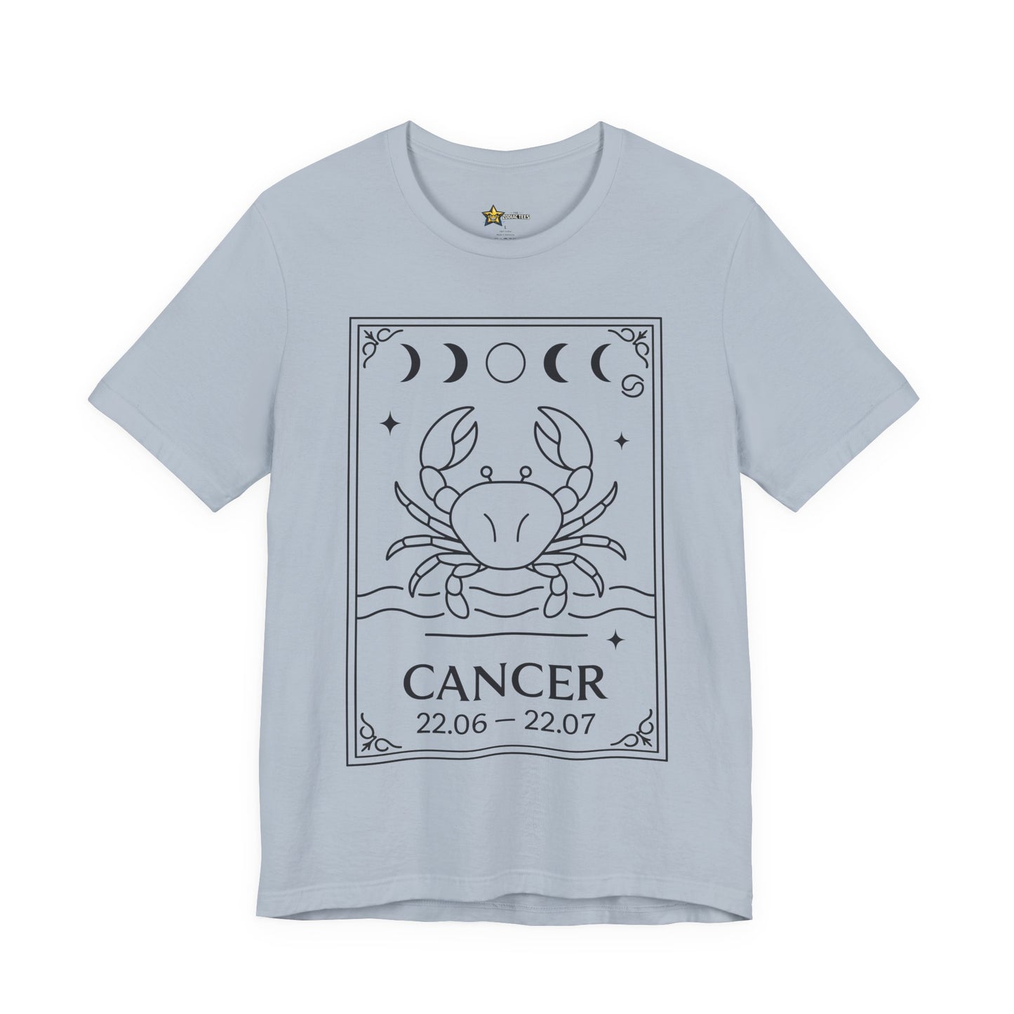 Cancer Minimal Zodiac T-Shirt – Lunar Crab Statement Tee