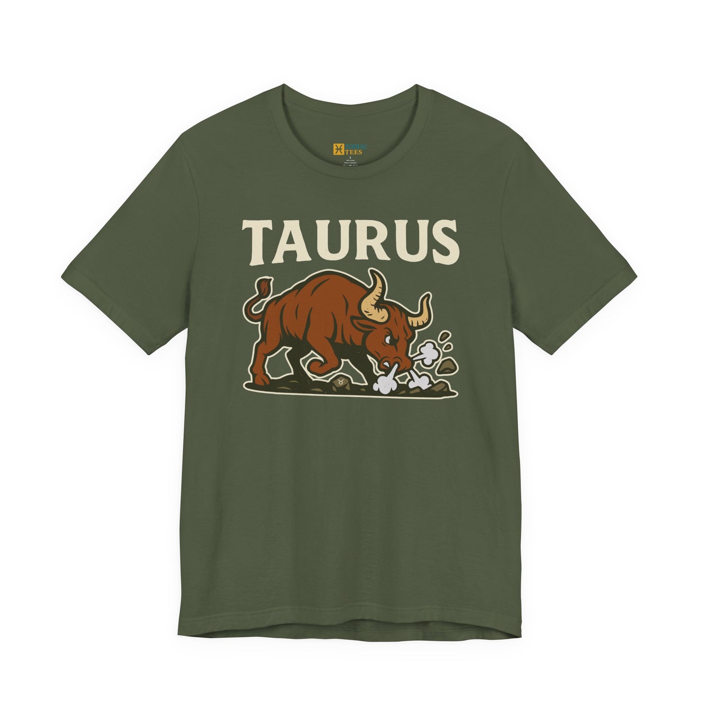 Taurus Strength T-Shirt – Bold Charging Bull Zodiac Tee