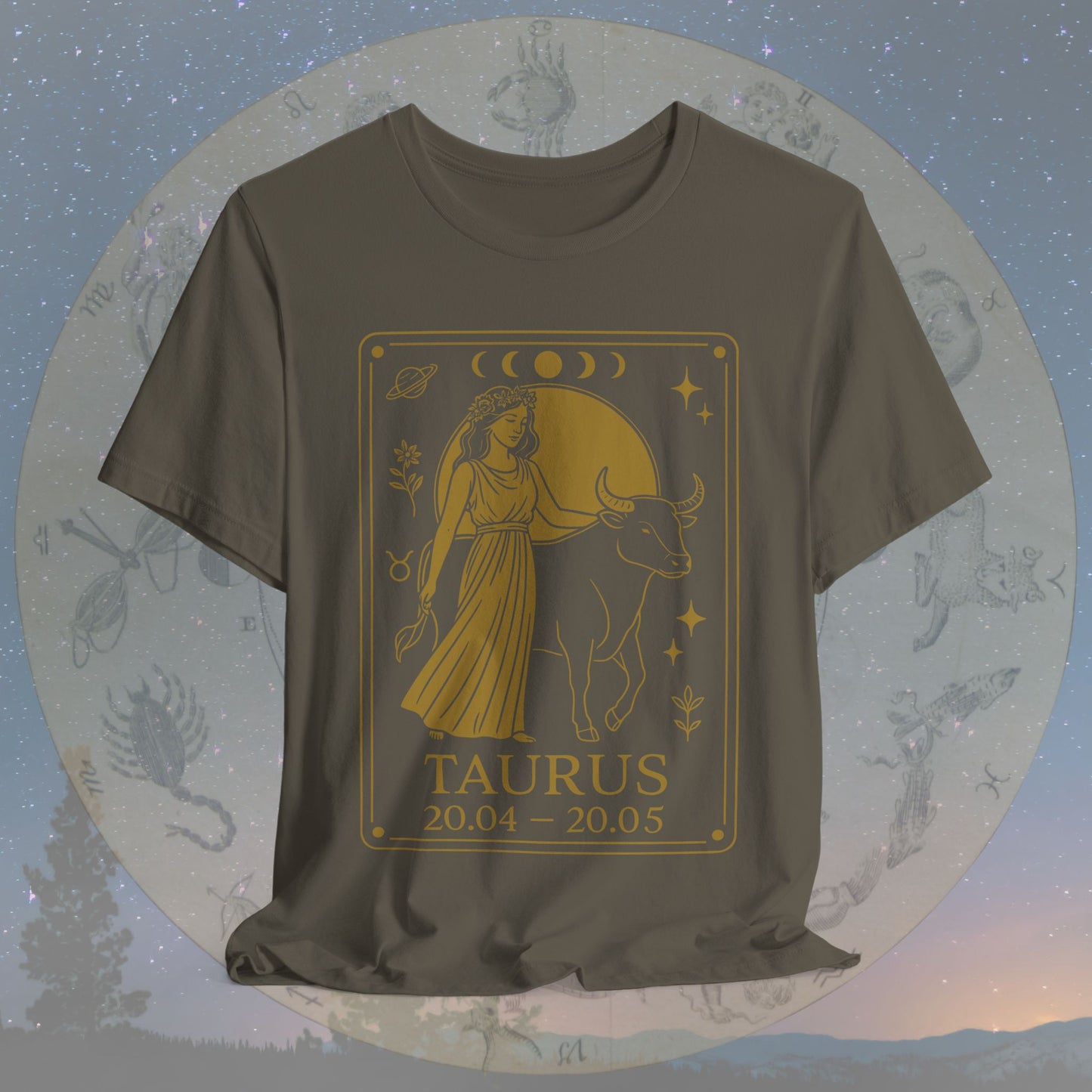 Mystic Earth Taurus Zodiac T-Shirt