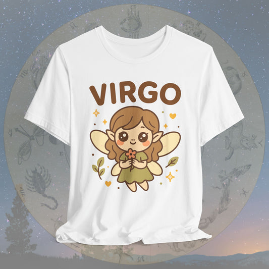Kawaii Gentle Virgo Zodiac Sign T-Shirt