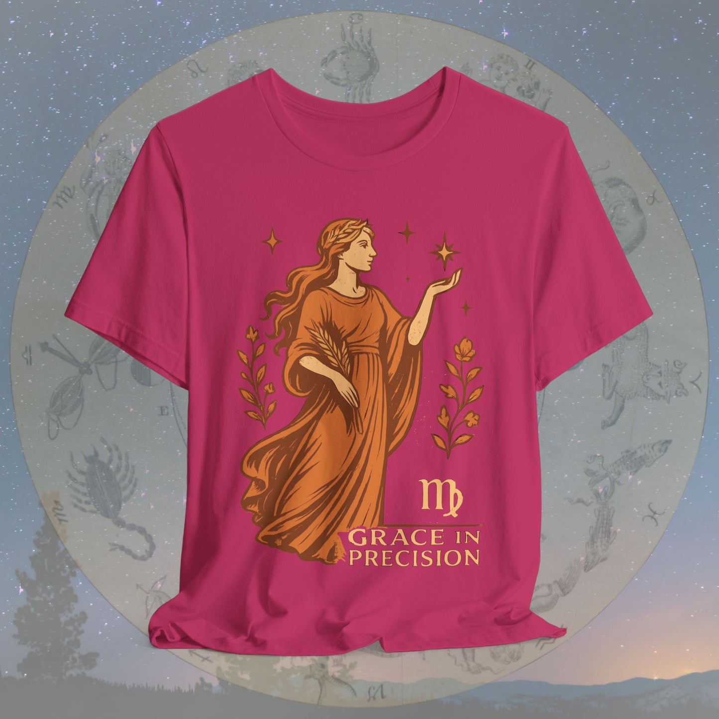 Elegant Grace in Precision Virgo T-Shirt