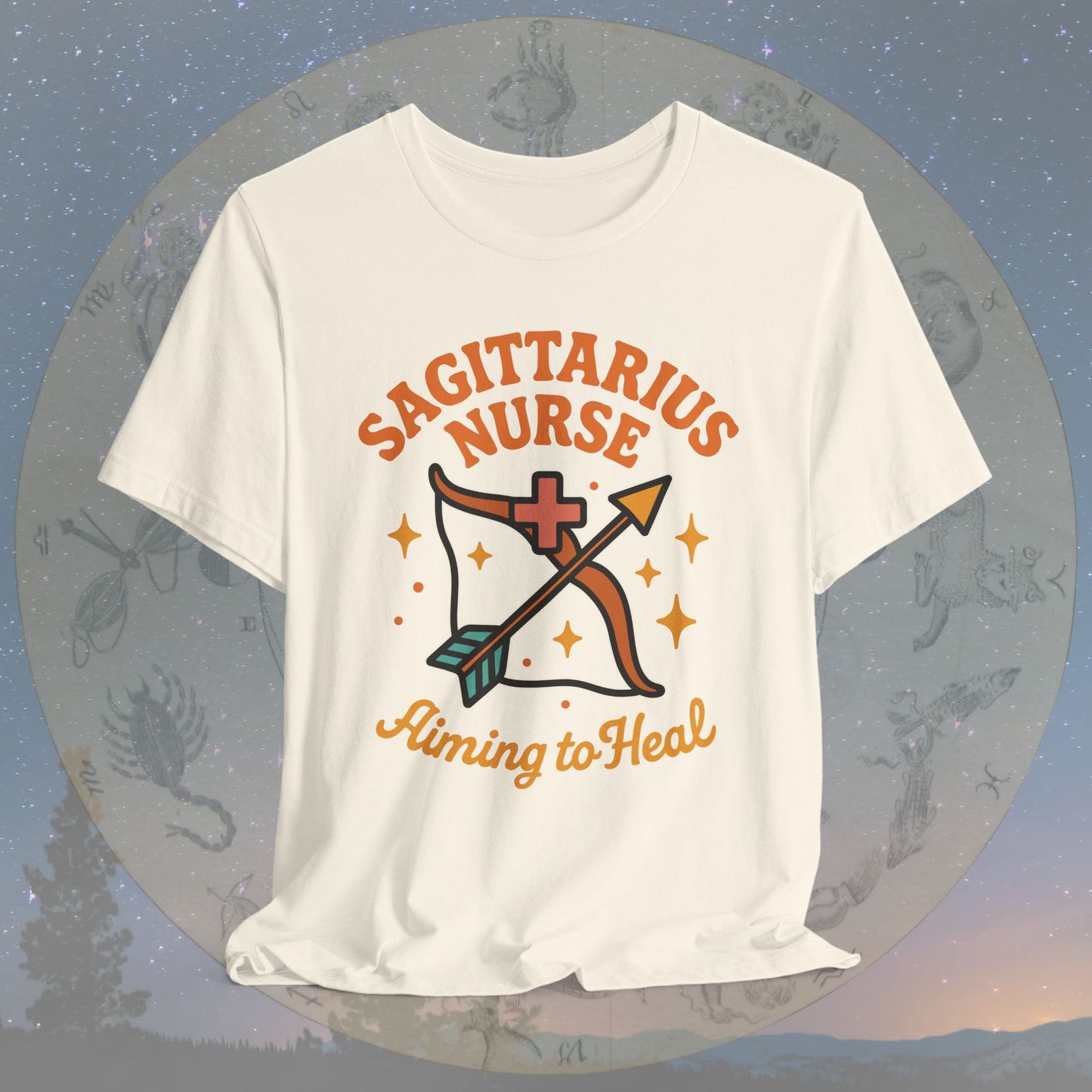Aiming to Heal Sagittarius Nurse T-Shirt