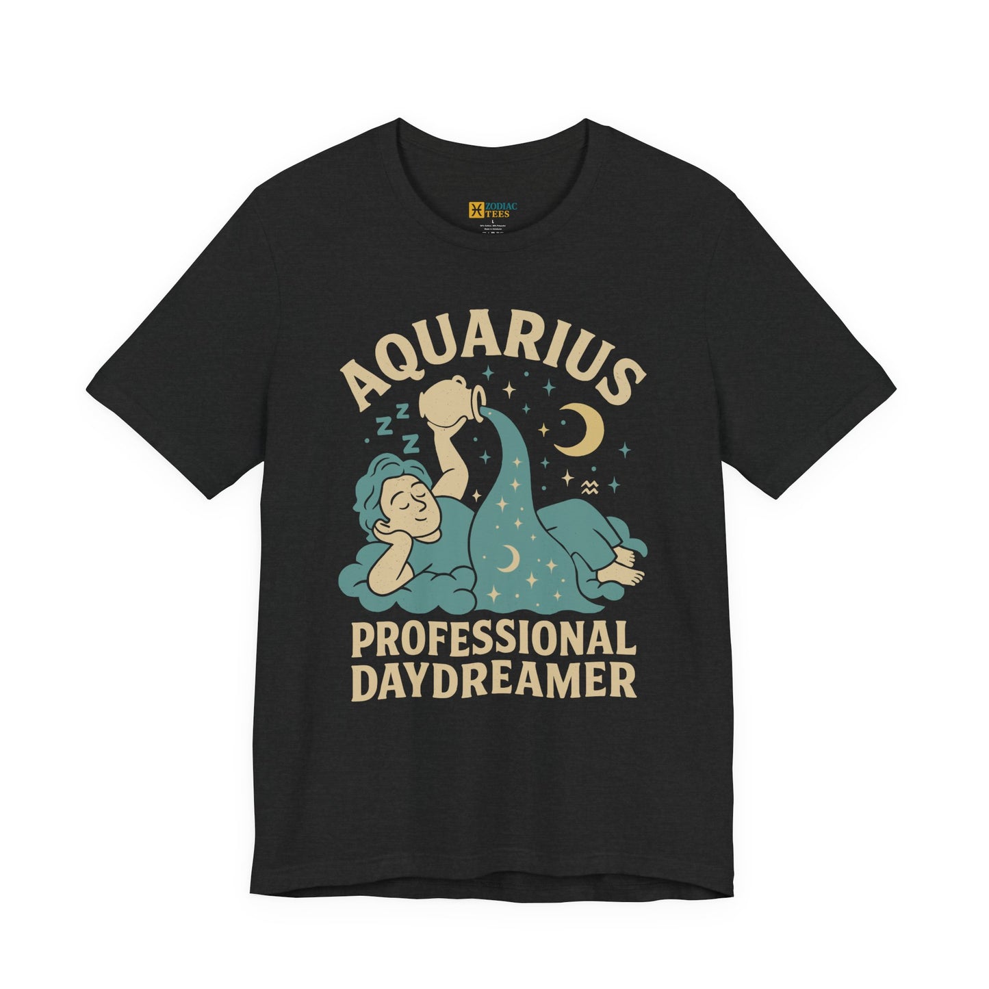 Aquarius Professional Daydreamer T-Shirt – Dreamy Zodiac Energy Tee
