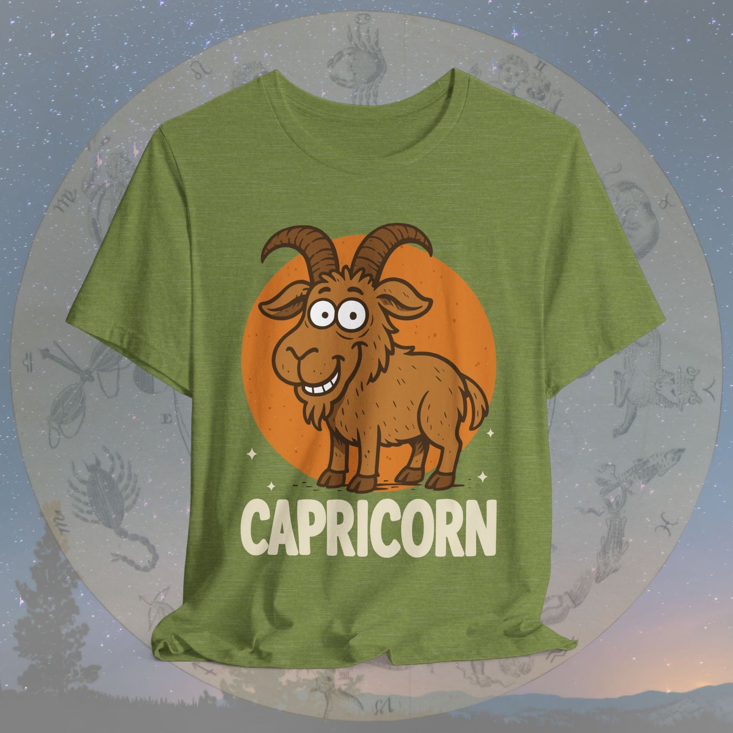 Funny Kawaii Capricorn Zodiac Sign T-Shirt