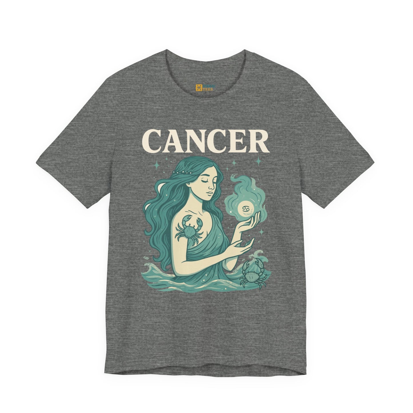 Cancer Bold Zodiac T-Shirt – Water Sign Statement Energy Tee