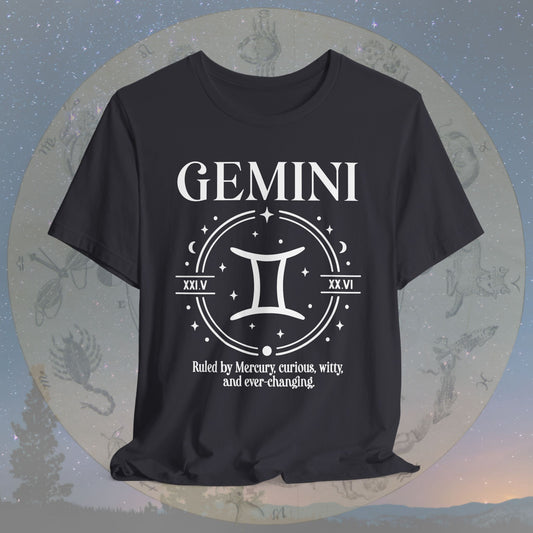 Classic Gemini Zodiac Sign T-Shirt