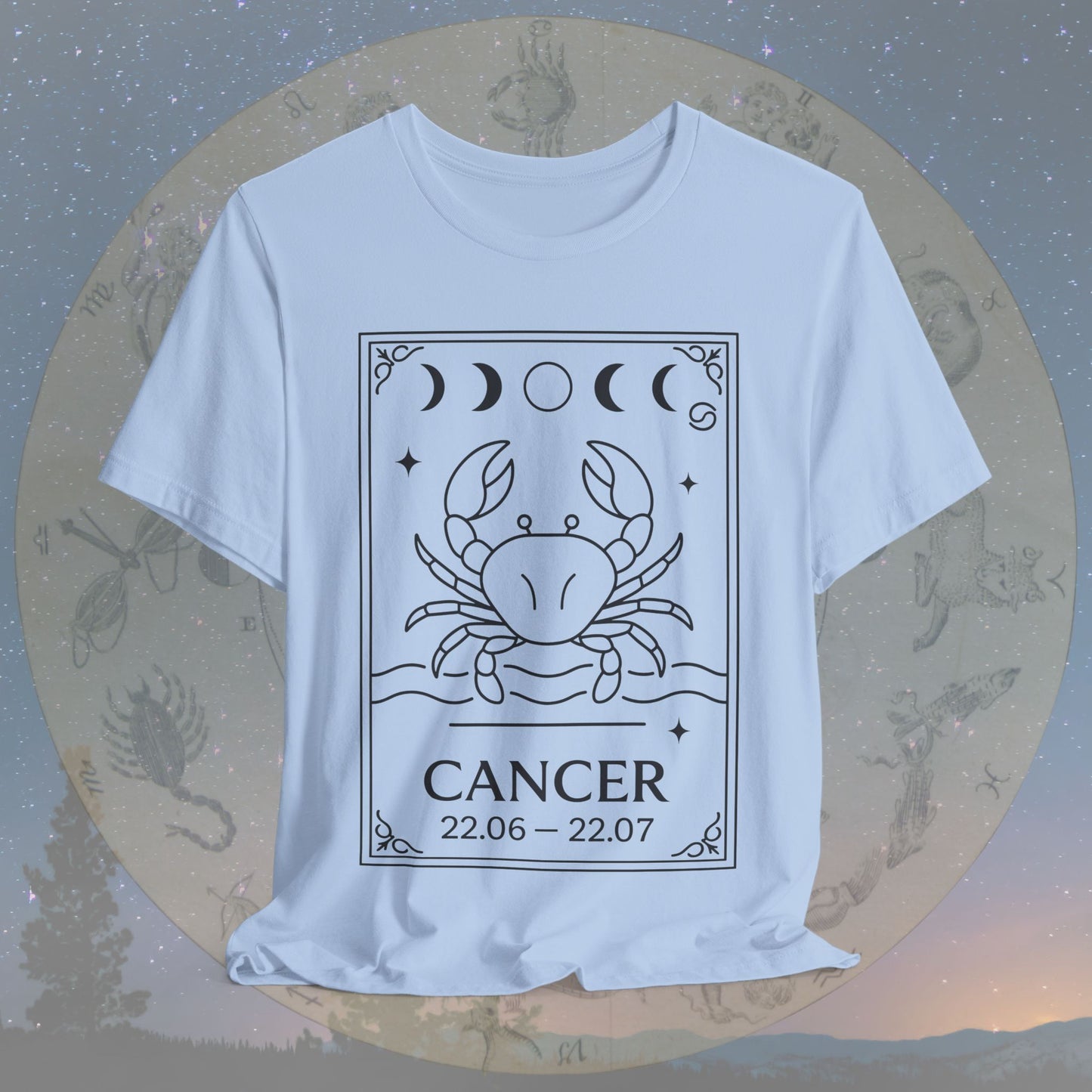 Minimalist Cancer Zodiac T-Shirt