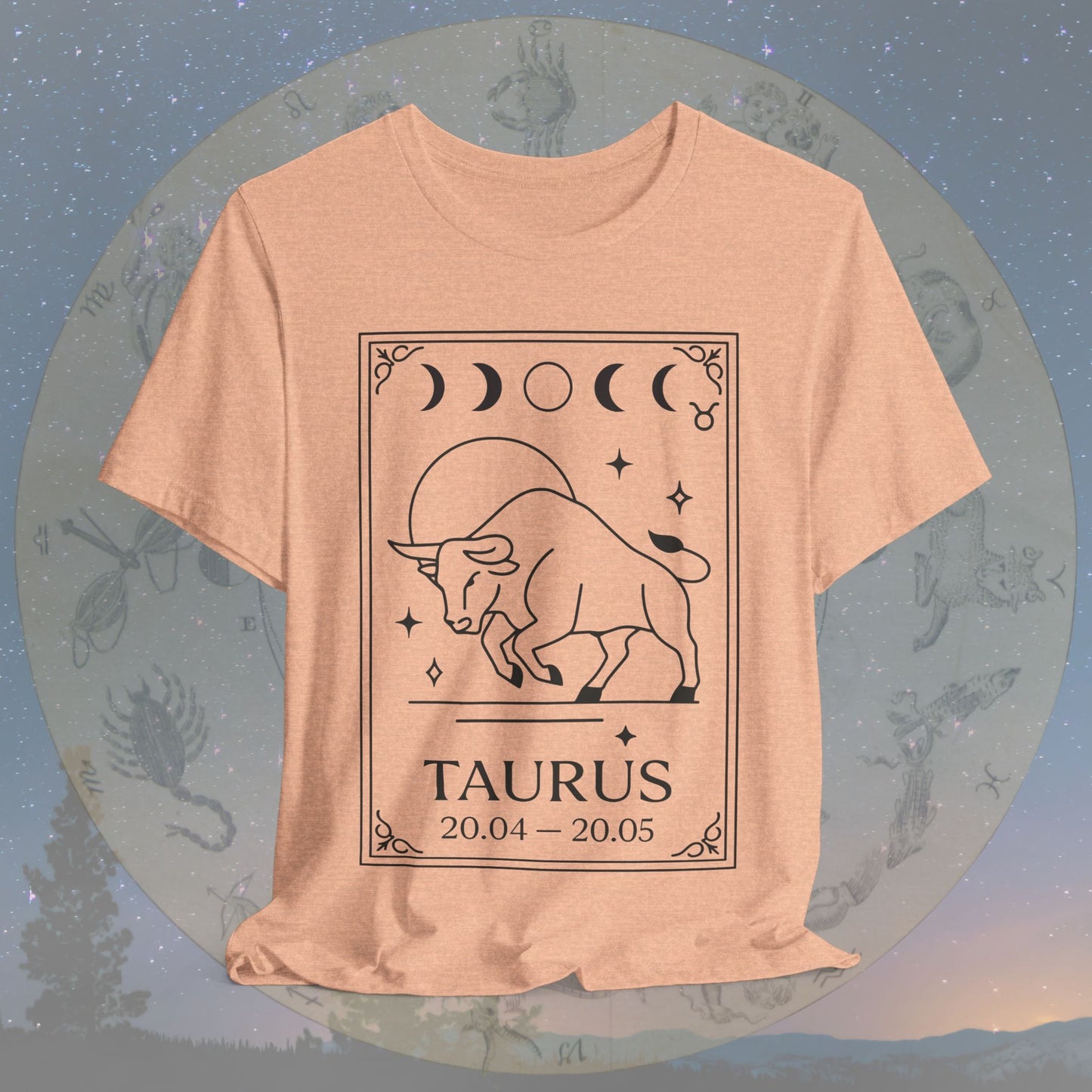 Minimalist Taurus Zodiac T-Shirt