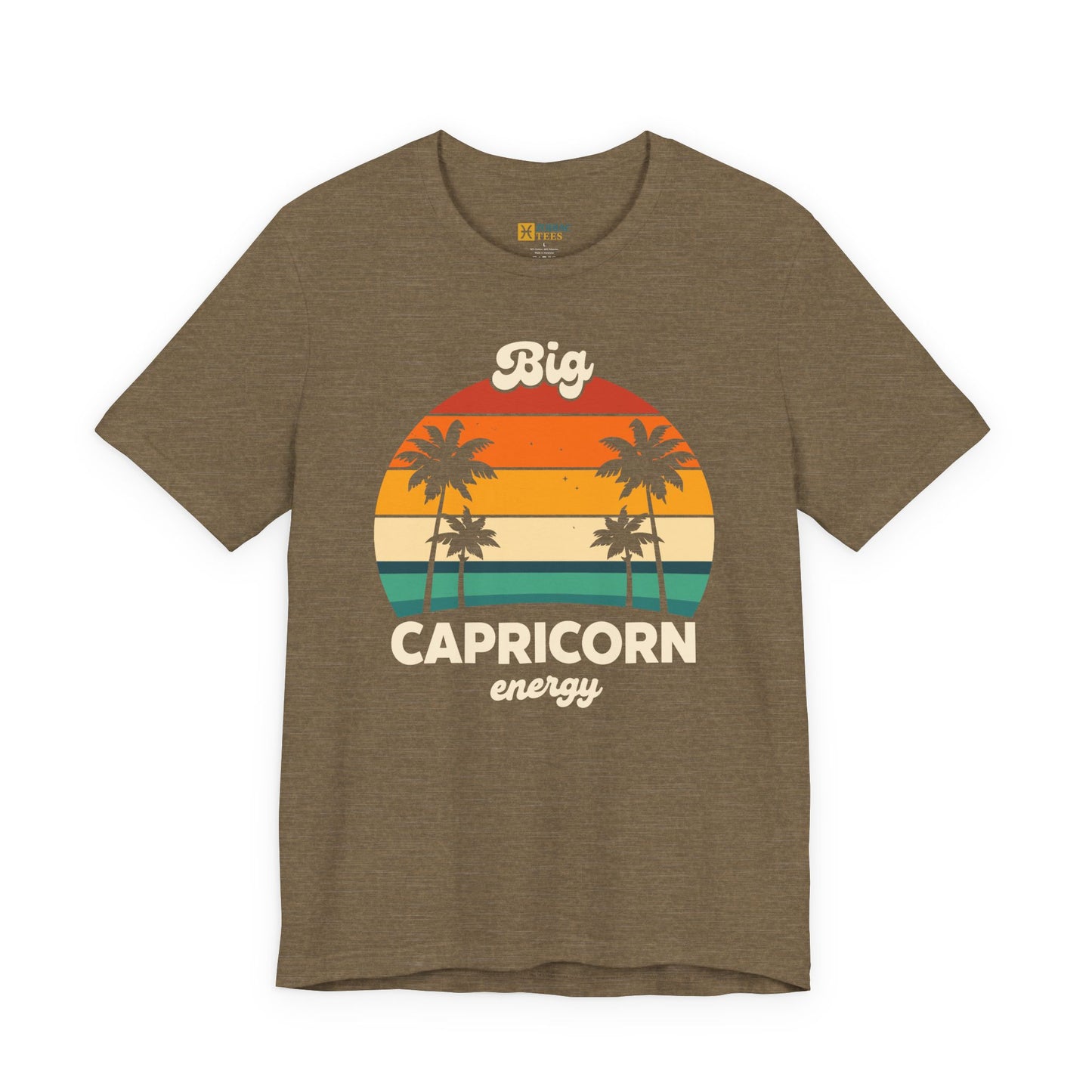 Big Capricorn Energy T-Shirt – Retro Zodiac Vibes Tee