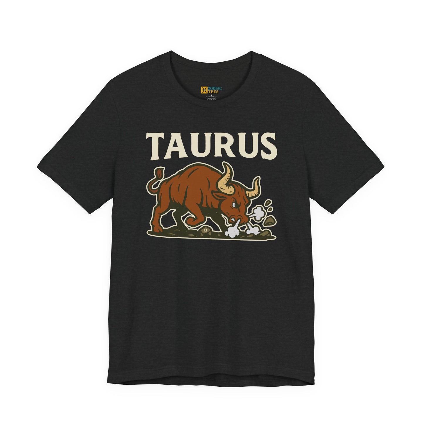Taurus Strength T-Shirt – Bold Charging Bull Zodiac Tee