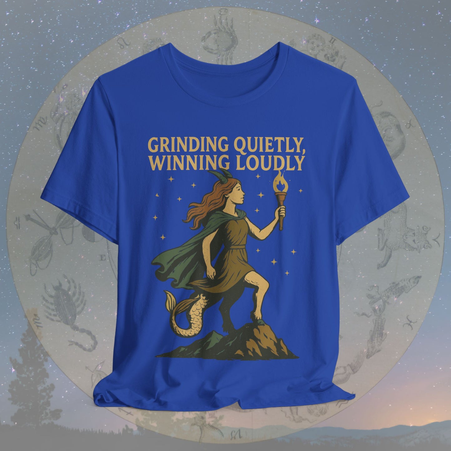 Ambitious Capricorn Grinding Quietly Winning Loudly T-Shirt