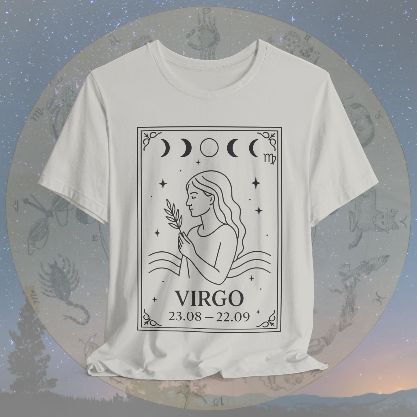 Minimalist Virgo Zodiac T-Shirt