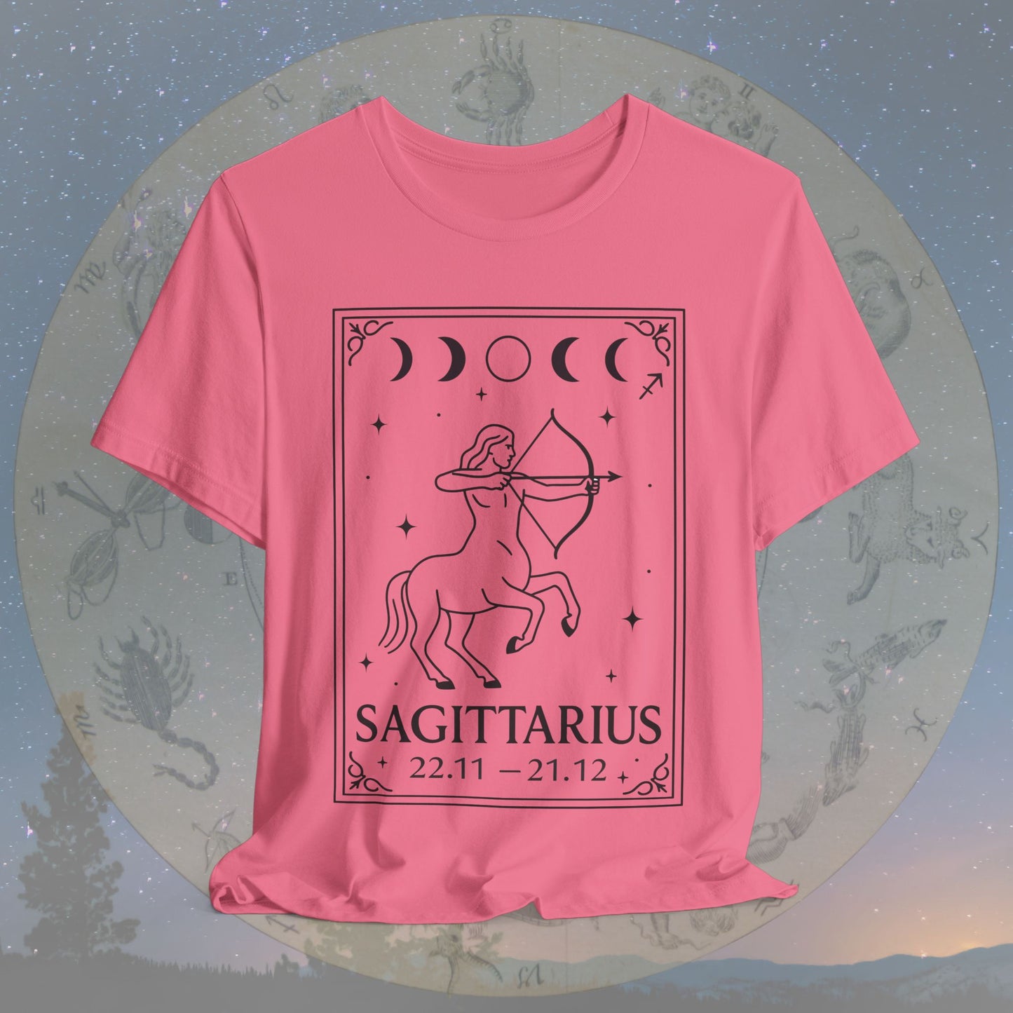Minimalist Sagittarius Zodiac T-Shirt