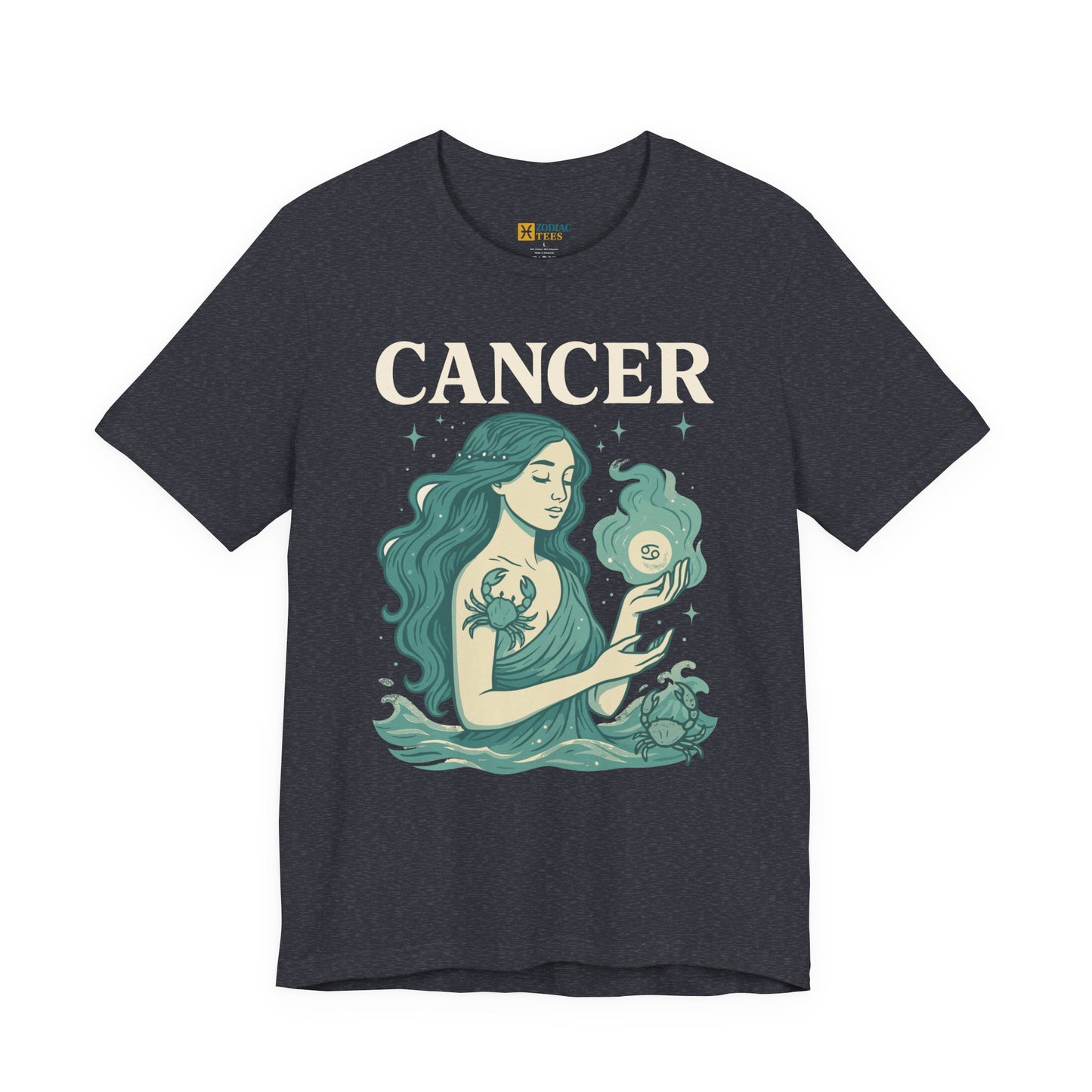 Cancer Bold Zodiac T-Shirt – Water Sign Statement Energy Tee