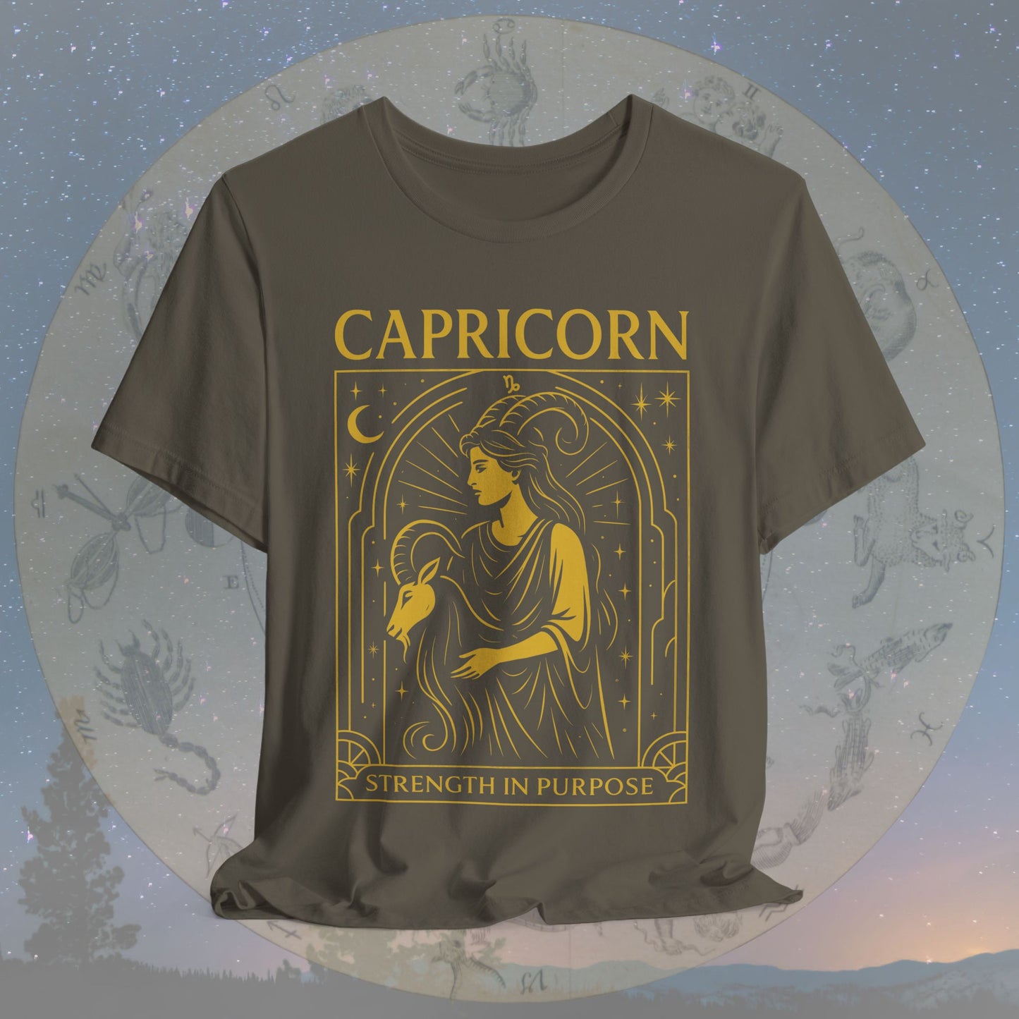 Resilient Strength in Purpose Capricorn T-Shirt