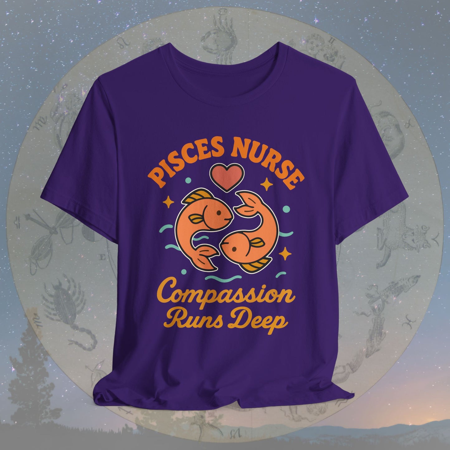 Compassion Runs Deep Pisces Nurse T-Shirt