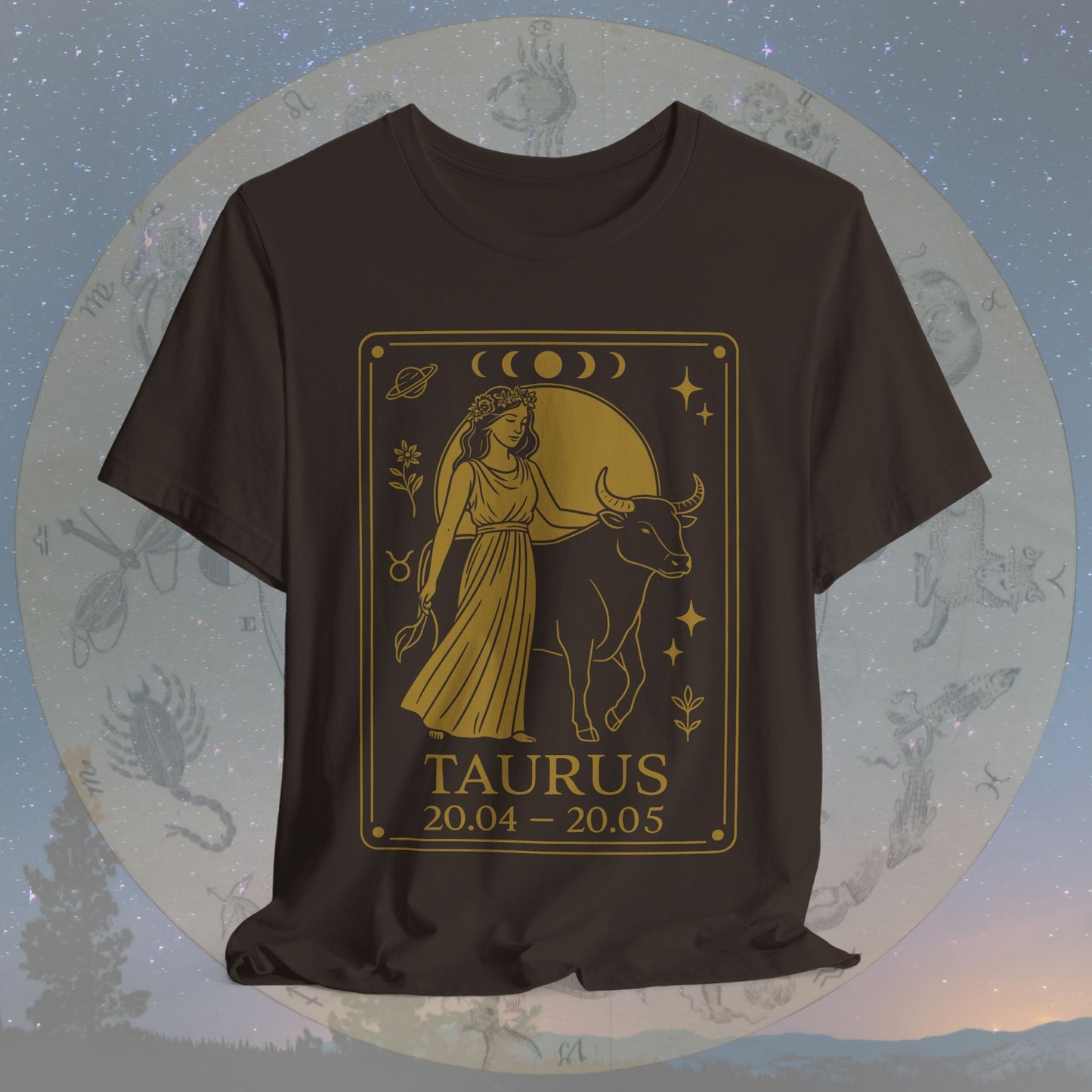 Mystic Earth Taurus Zodiac T-Shirt