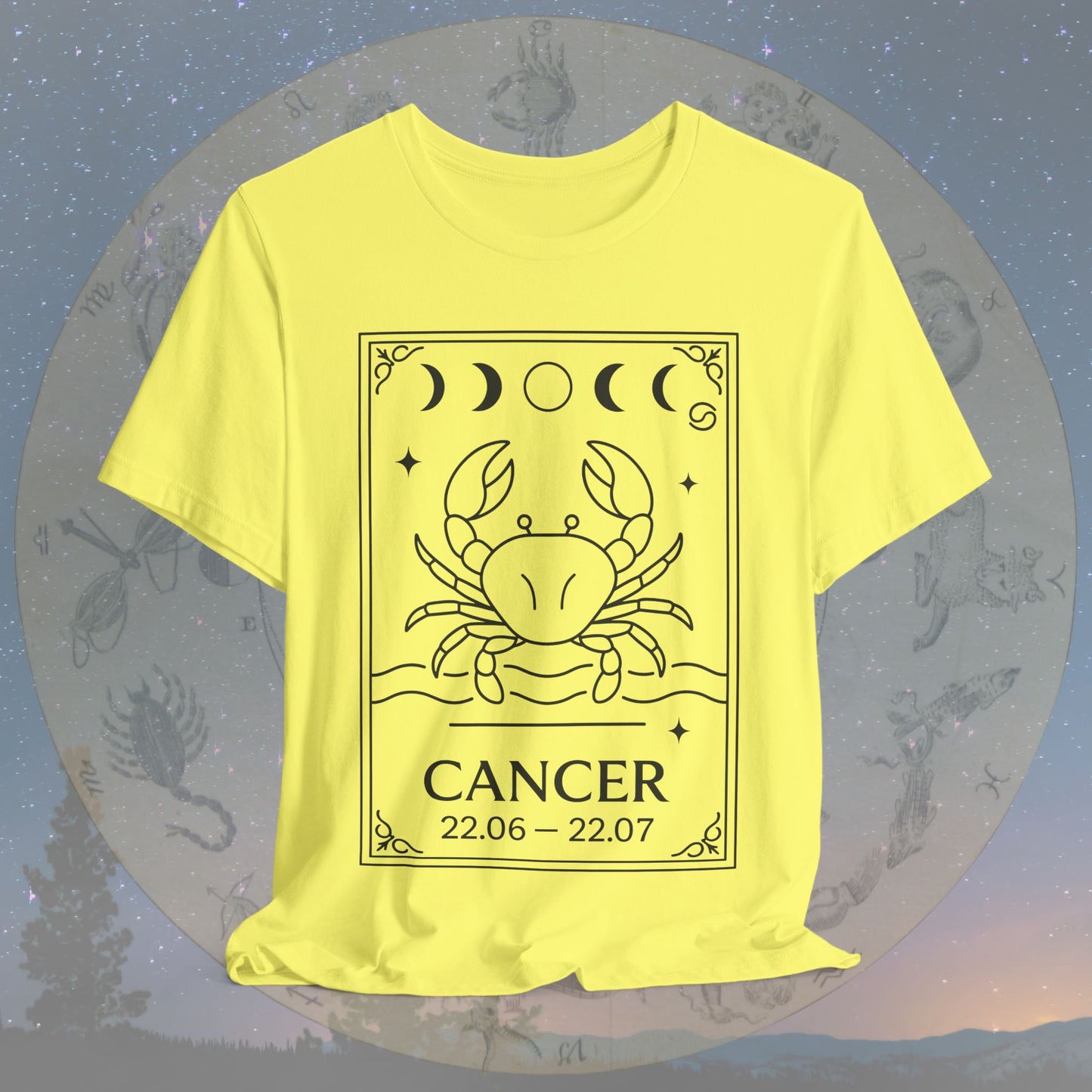 Minimalist Cancer Zodiac T-Shirt