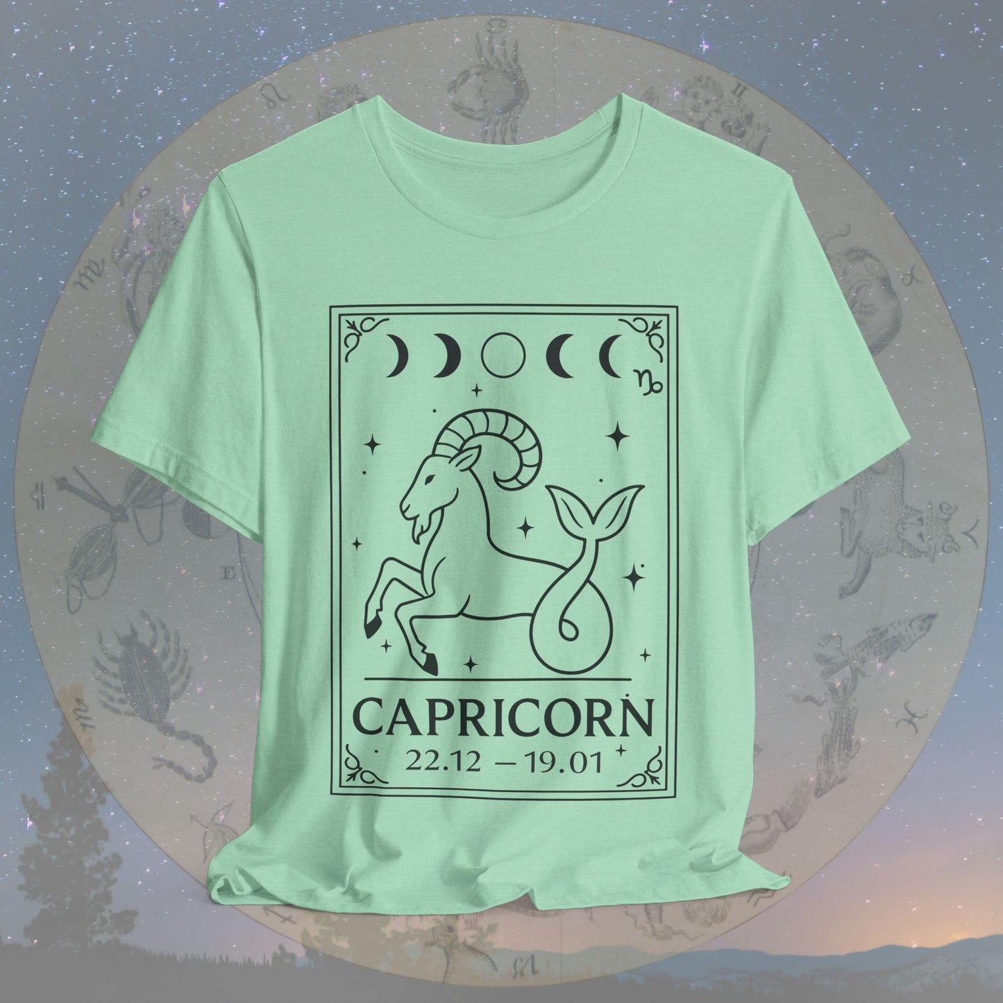 Minimalist Capricorn Zodiac T-Shirt