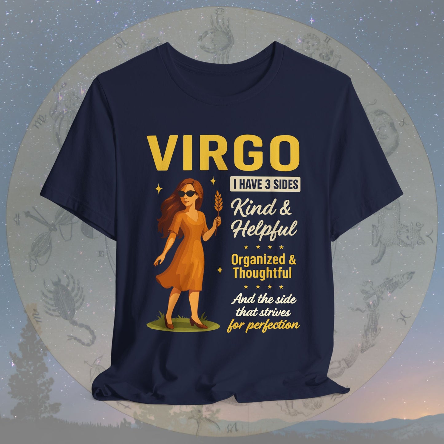 I Have 3 Sides – Perfection Seeker Virgo T-Shirt