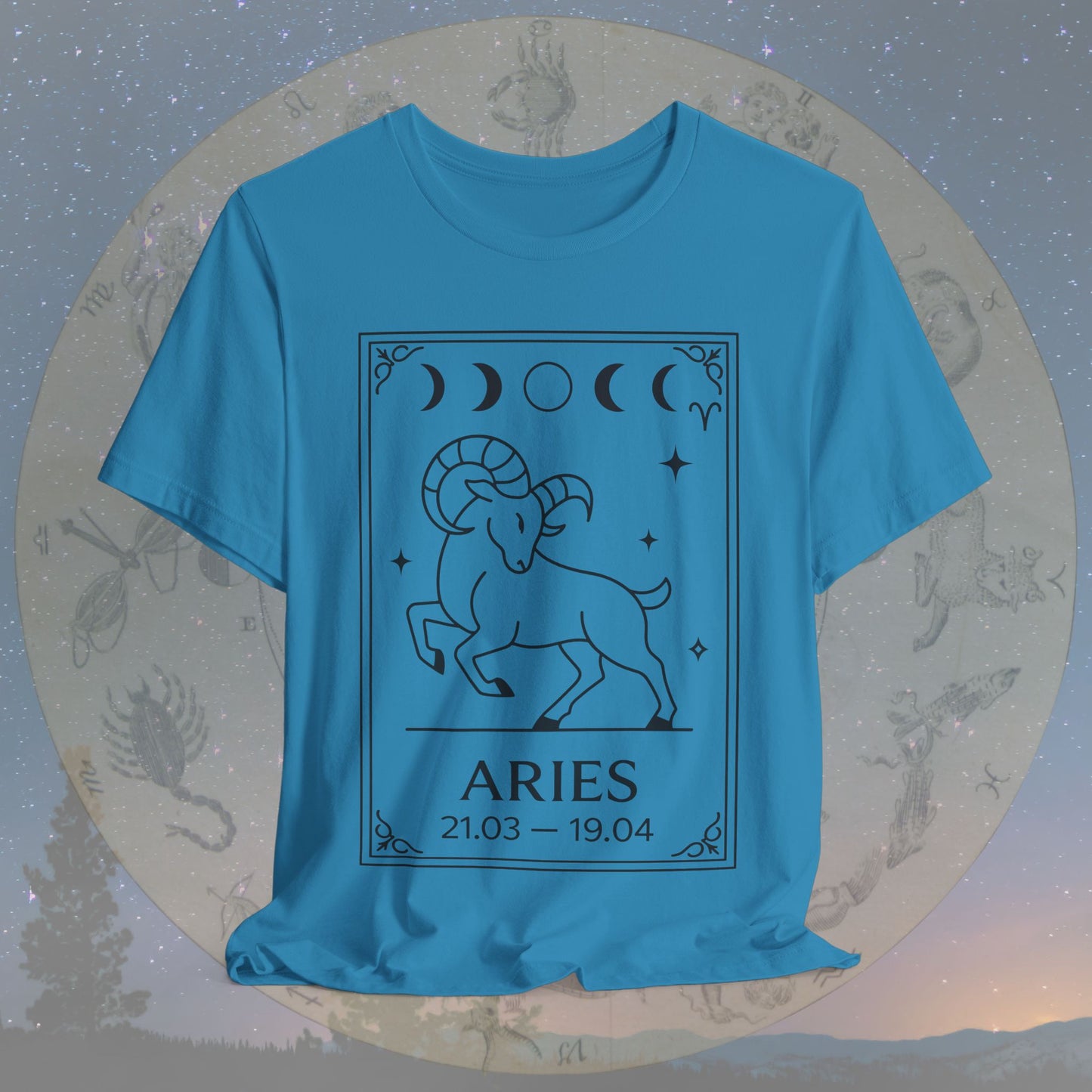 Minimalist Aries Zodiac T-Shirt
